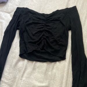Black Off Shoulder Top
